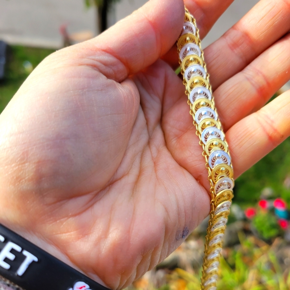 Gold and Silver Bracelet